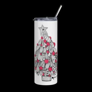 Christmas Tree Tumbler by Momma Balisti - 20oz Stainless Steel Tumbler